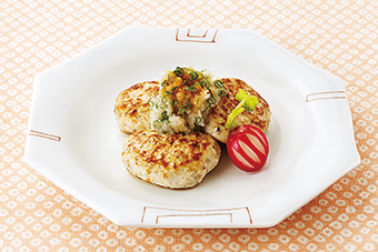 野菜入り和風チキンバーグ